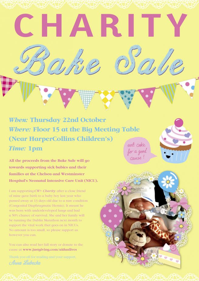 Charity bake sale poster 2016 Banana Bear Books Design And Illustration charity-bake-sale-poster-2016-banana-bear-books-design-and-illustration