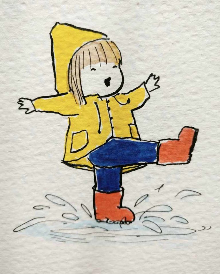 little-girl-jumping-in-puddles-on-rainy-day - Banana Bear Books Design ...