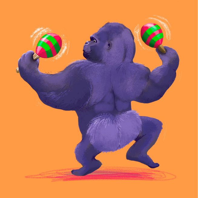 dancing gorilla bum